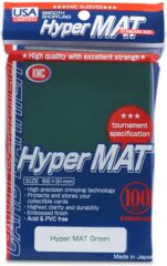 KMC Hyper Matte Green Sleeves (100ct)